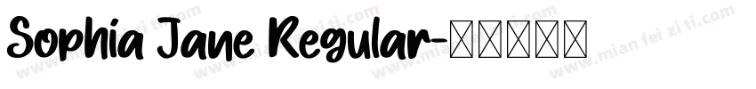 Sophia Jane Regular字体转换